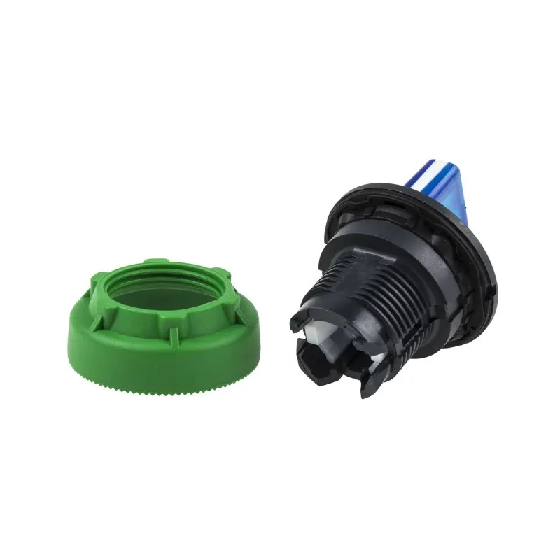 Schneider Electric Harmony XB5 Series 3 Position Illuminated Selector Switch Head, 30 mm Cutout, Blue Handle, IP69K ZB5FK1863