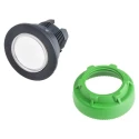 Schneider Electric Harmony XB5 Series White Momentary Round Push Button Head 30 mm Cutout Diameter IP66 IP67 IP69K ZB5FW313