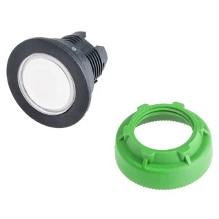 Schneider Electric Harmony XB5 Series White Momentary Round Push Button Head 30 mm Cutout Diameter IP66 IP67 IP69K ZB5FW313