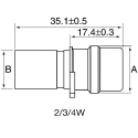 ITT Cannon Circular Connector, 4 Contacts, Cable Mount, Standard Size, Plug, Male, IP67, Sure Seal Series 120-8552-002