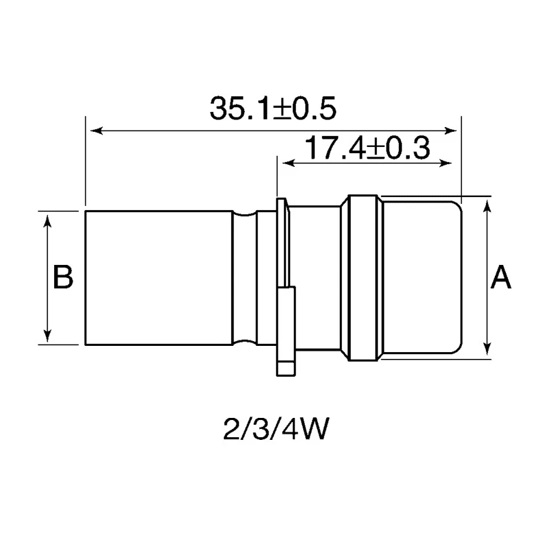 ITT Cannon Circular Connector, 4 Contacts, Cable Mount, Standard Size, Plug, Male, IP67, Sure Seal Series 120-8552-002