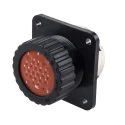 ITT Cannon Industrial Circular Connector 24 Contacts Panel Mount Socket Female IP67 Trident TN0S24-0420S1L / 192900-0030