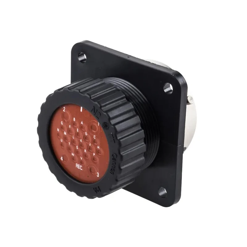 ITT Cannon Industrial Circular Connector 24 Contacts Panel Mount Socket Female IP67 Trident TN0S24-0420S1L / 192900-0030