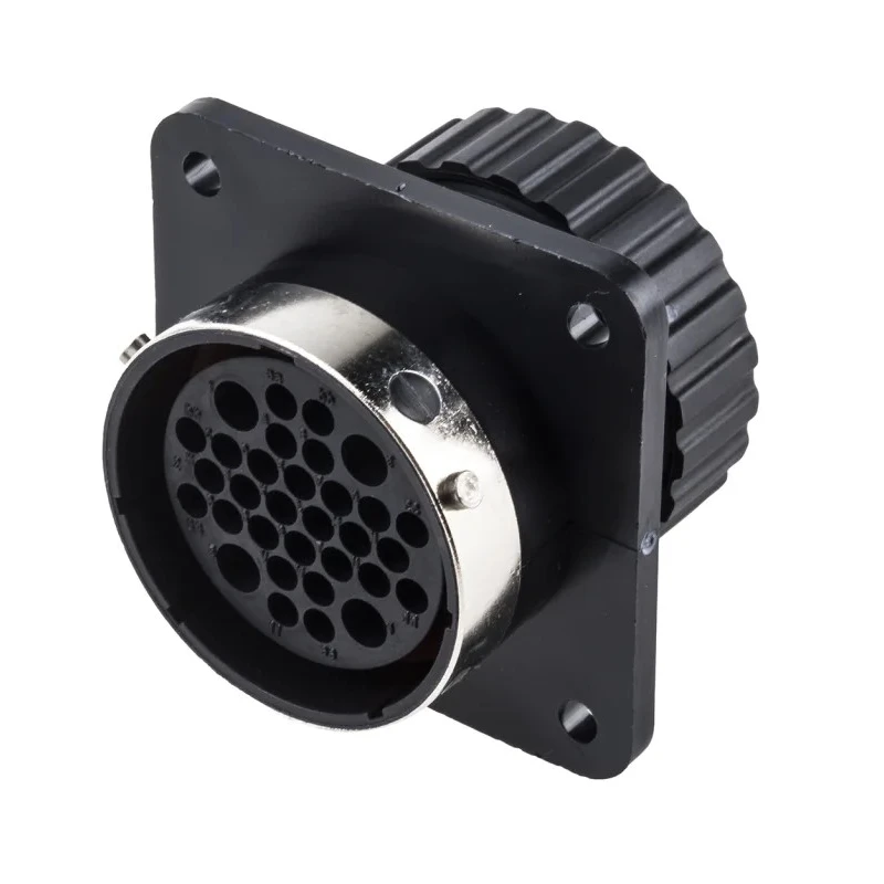 ITT Cannon Industrial Circular Connector 24 Contacts Panel Mount Socket Female IP67 Trident TN0S24-0420S1L / 192900-0030