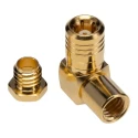 TE Connectivity SMB Series Coaxial Connector Cable Male SMB 50 Ω Right Angle Body Solder 1-1478008-0