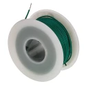 Alpha Wire Hook Up Wire PVC Series Green 22 AWG Copper Conductor, 7 x 0.25 mm Strands, 30 m Length, 300V, UL1061 3251 GR005