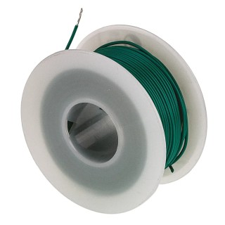 Alpha Wire Hook Up Wire PVC Series Green 22 AWG Copper Conductor, 7 x 0.25 mm Strands, 30 m Length, 300V, UL1061 3251 GR005