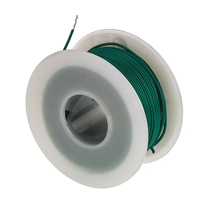 Alpha Wire Hook Up Wire PVC Series Green 22 AWG Copper Conductor, 7 x 0.25 mm Strands, 30 m Length, 300V, UL1061 3251 GR005
