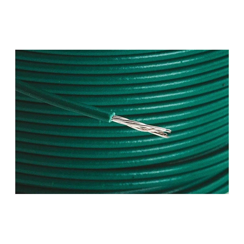 Alpha Wire Hook Up Wire PVC Series Green 22 AWG Copper Conductor, 7 x 0.25 mm Strands, 30 m Length, 300V, UL1061 3251 GR005