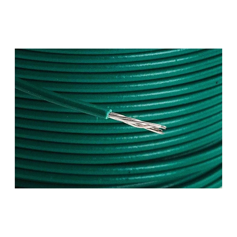Alpha Wire Hook Up Wire PVC Series Green 22 AWG Copper Conductor, 7 x 0.25 mm Strands, 30 m Length, 300V, UL1061 3251 GR005