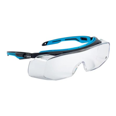 Bolle Safety TRYON OTG Ultra-Covering Safety Glasses with Anti-Scratch, Anti-Fog Coating, Clear Polycarbonate TRYOTGPSI