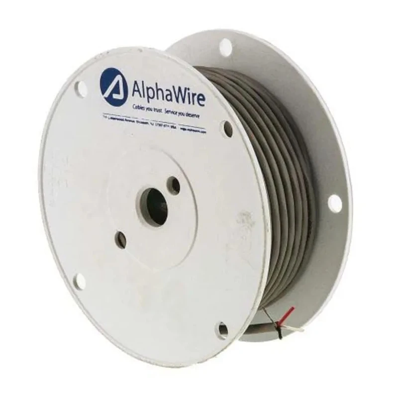 Alpha Wire Alpha Essentials Communication & Control Control Cable, 3 Cores, 0.35mm² 22 AWG, Screened, 30 m, Grey 2403C SL005