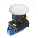 Idec Illuminated Push Button Switch Panel Mount 22mm Cutout White SPST IP65 YW1B-A4E10W