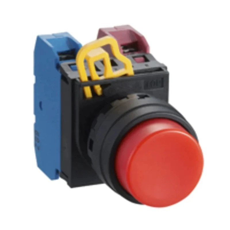 Idec Illuminated Push Button Switch SPST Blue Round Panel Mount 22mm Cutout IP65 YW1B-A2E10S