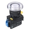 Idec Illuminated Push Button Switch Panel Mount 22mm Cutout White SPST IP65 YW1L-M4E10Q4PW