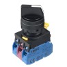 Idec Spring Return Selector Switch DPDT 3 Positions 22 mm Cutout Diameter YW1S-32E21