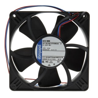 ebm-papst 4300 N - S-Panther Series Axial Fan 12V DC 8.3W 0.12A 150m³/h 119x32x32mm IP20 