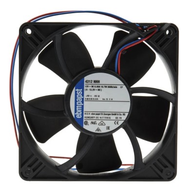 ebm-papst 4300 N - S-Panther Series Axial Fan 12V DC 8.3W 0.12A 150m³/h 119x32x32mm IP20 