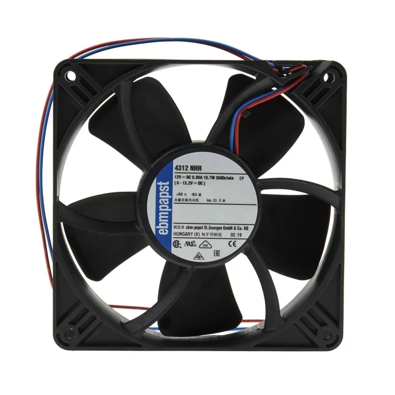 ebm-papst 4300 N - S-Panther Series Axial Fan 12V DC 8.3W 0.12A 150m³/h 119x32x32mm IP20 