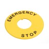 Idec Name Plate for Use with XW Series 40 mm Operator Emergency Stop Switches HWAV-27-Y