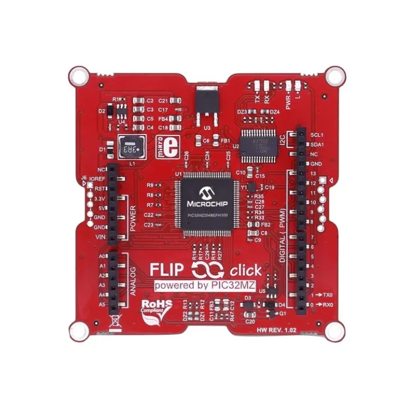MikroElektronika Flip & Click PIC32MZ Prototyping Add On Board MIKROE-2707