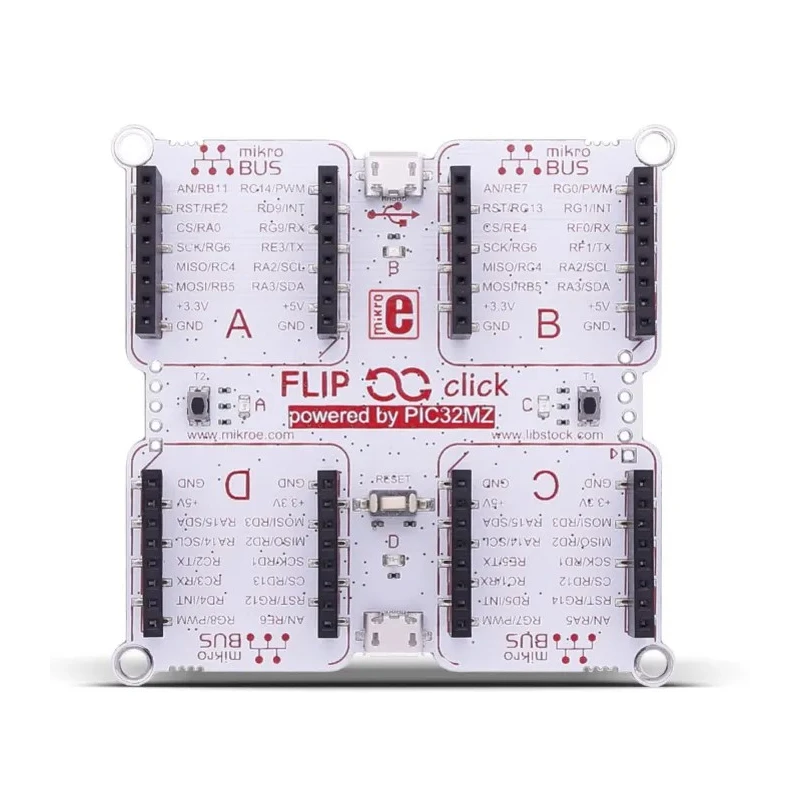 MikroElektronika Flip & Click PIC32MZ Prototyping Add On Board MIKROE-2707