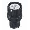 Idec HW 2-Position Maintained Key Switch Head with Interlock, Pushlock Key Reset, SMP Polymer HW1R-2D0