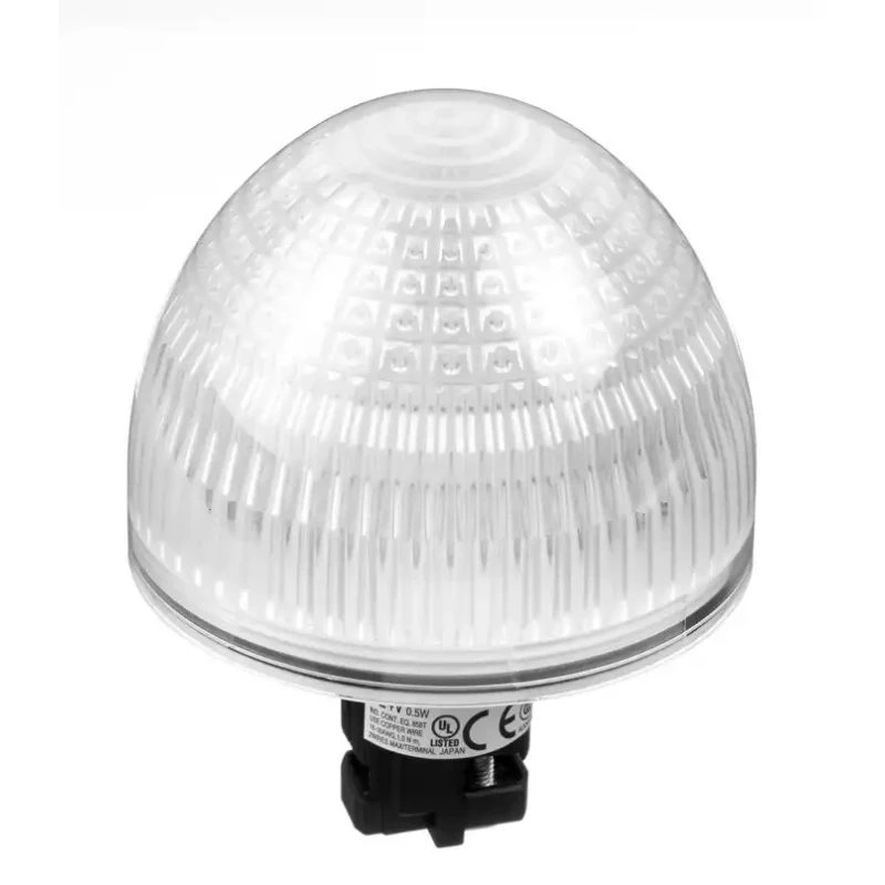 Idec Flush White LED Pilot Light 22 mm Cutout 24 V AC/DC IP65 Dome HW1P-5Q4PW