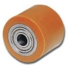 LAG Orange Polyurethane Trolley Wheel 750 kg Load Capacity Steel Hub Ball Bearing 1594 CC
