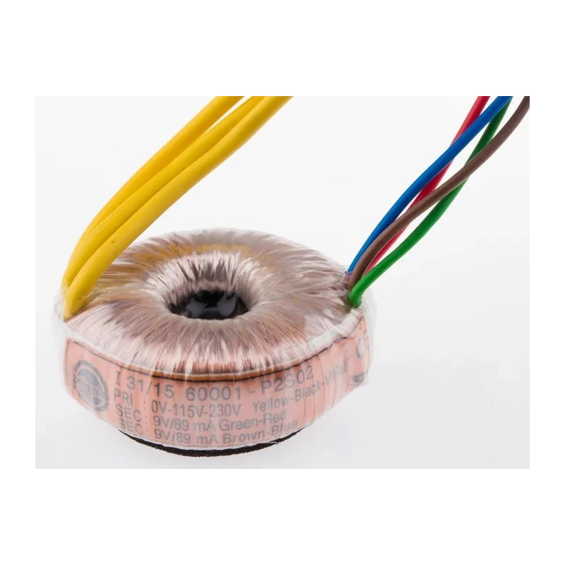 Nuvotem Talema Toroidal Transformer 230 V ac 2 x 9 V ac 2 Output 1.6 VA EN60950 Class II 60001