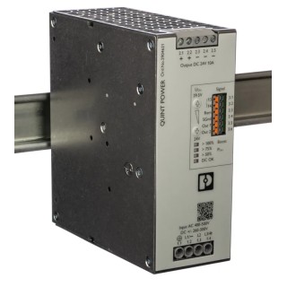 Phoenix Contact QUINT POWER Switched Mode DIN Rail Power Supply 3-Phase AC Input 400-500V AC, 29.5V DC, 10A Output 2904621