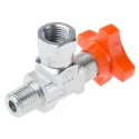 RS PRO Hydraulic Pressure Gauge Isolation Valve Angled Carbon Steel 1/4 in G Thread 400 bar 278-8780