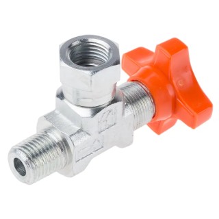 RS PRO Hydraulic Pressure Gauge Isolation Valve Angled Carbon Steel 1/4 in G Thread 400 bar 278-8780
