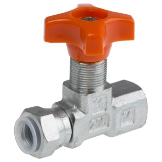 RS PRO Hydraulic Pressure Gauge Isolation Valve Inline Gauge Isolator Needle Valve 400 bar Max Pressure 1/4 in 278-8796