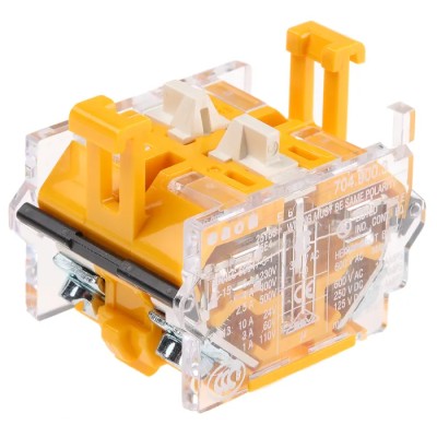 EAO 04 Series Contact Block 500V AC Screw Terminals 10A Current Rating 1 CO 704.900.3