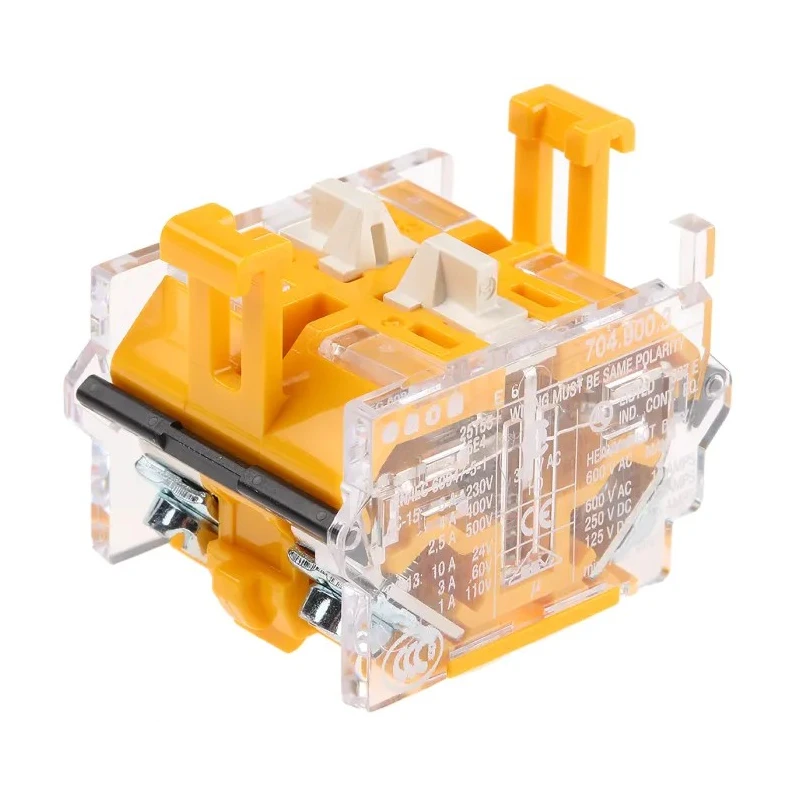 EAO 04 Series Contact Block 500V AC Screw Terminals 10A Current Rating 1 CO 704.900.3