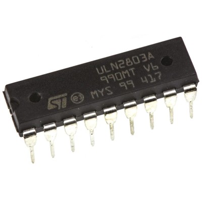 STMicroelectronics High-Voltage High-Current 8-Element NPN Darlington Motor Driver IC ULN2803A 500 mA 50 V 18-Pin PDIP