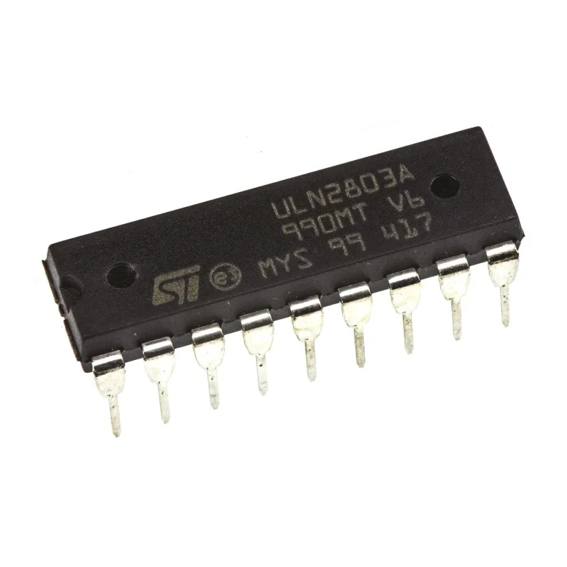 STMicroelectronics High-Voltage High-Current 8-Element NPN Darlington Motor Driver IC ULN2803A 500 mA 50 V 18-Pin PDIP
