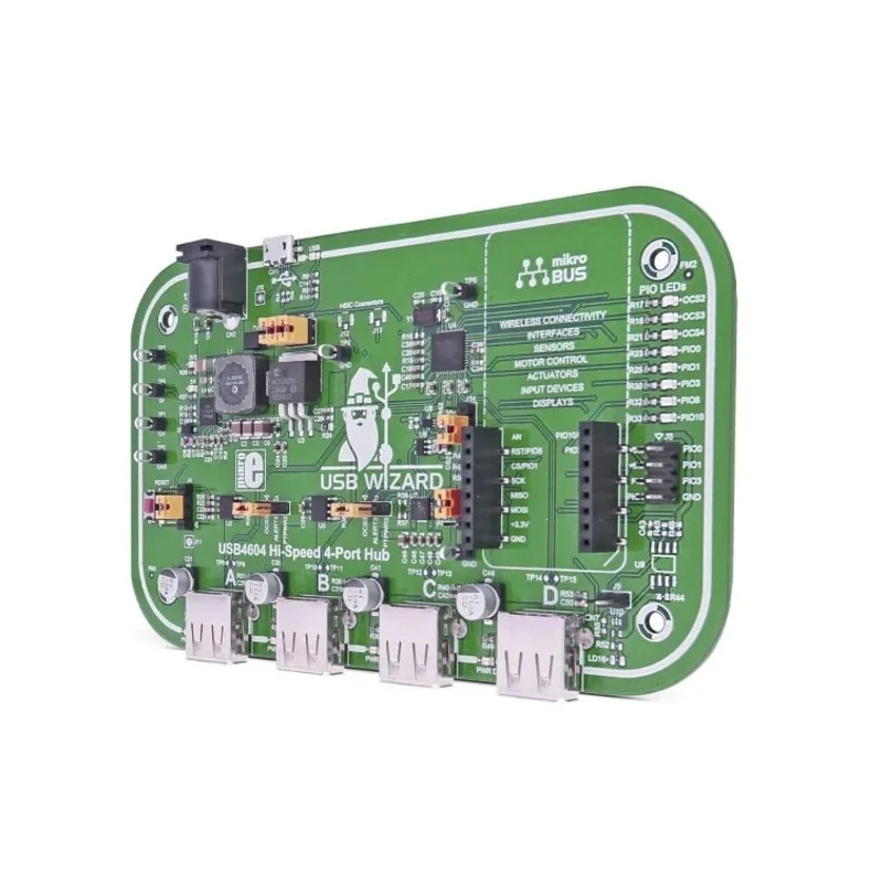 MikroElektronika USB 2.0 4-Port Hub Controller Development Board MIKROE-2517