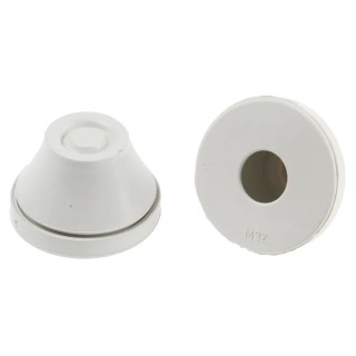RS PRO Grey Ethylene Propylene Diene Monomer Cable Gland M32 Thread, 15 mm Min. 20 mm Max. IP67 279-7065