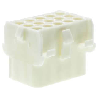 TE Connectivity Universal MATE-N-LOK Female Connector Housing, 6.35 mm Pitch, 15 Way, 5 Row Straight 350784-1