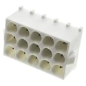 TE Connectivity Universal MATE-N-LOK Series Straight Through Hole PCB Header, 15 Contacts, 6.35 mm Pitch, 3 Row 350714-1
