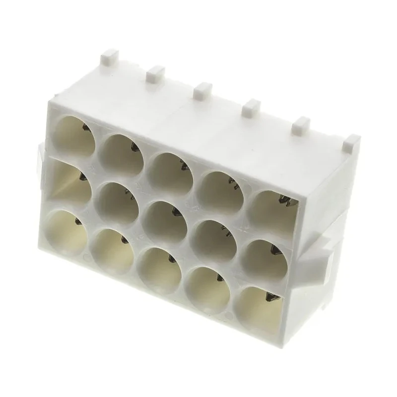 TE Connectivity Universal MATE-N-LOK Series Straight Through Hole PCB Header, 15 Contacts, 6.35 mm Pitch, 3 Row 350714-1