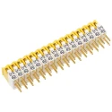 ERG JS Jumper Switch Straight Male Yellow 16 Way 1 Row 0.1 in Pitch JSA4-16-GO
