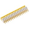ERG JS Jumper Switch Straight Male Yellow 16 Way 1 Row 0.1 in Pitch JSA4-16-GO