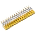 ERG JS Jumper Switch Straight Male Yellow 16 Way 1 Row 0.1 in Pitch JSA4-16-GO