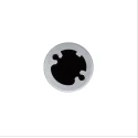 Patlite Silver Non-threaded Pole Accessory for SF, SL, LR, SK, NE-A, NE-IL Series POLE22-0100AN