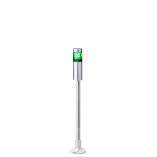Patlite LR4 Series Signal Tower No Sounder Component 1 Light Blue Amber Clear Green Red White Lens LED 24V DC LR4-102PJNU-G
