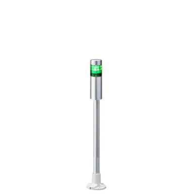 Patlite LR4 Series Signal Tower No Sounder Component 1 Light Blue Amber Clear Green Red White Lens LED 24V DC LR4-102PJNU-G