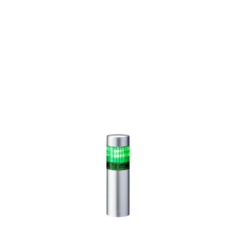 Patlite LR4 Series Green, Red, Clear, Blue, White, Amber Signal Tower No Sounder Component 1 Light 24V DC LR4-102WJNU-G